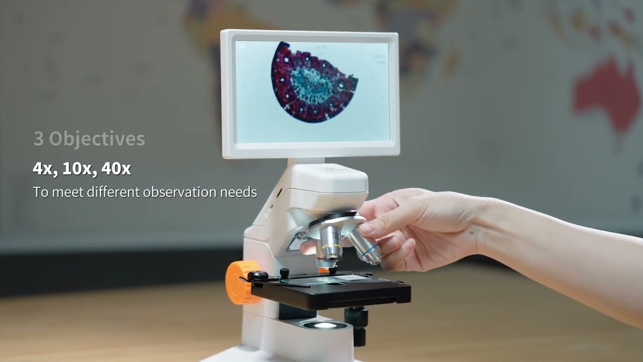 MatataStudio Digital Microscope MT3-2, MT3-4 With 5MP/ 2MP Aptina CMOS sensor 3 Objectives 40~400X