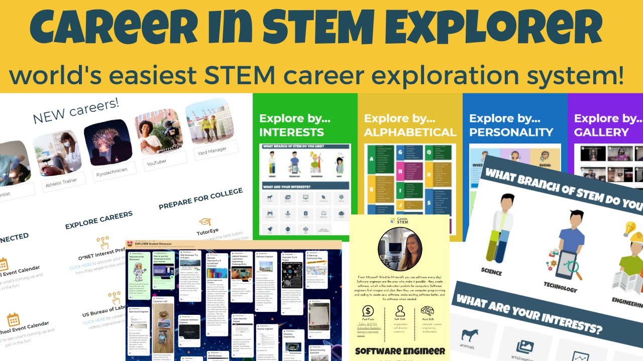 Preview the Career In STEM Explorer System