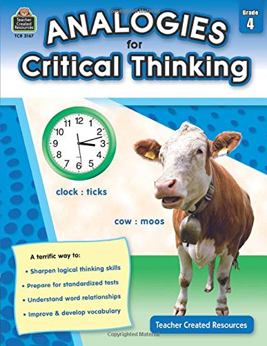 Analogies for Critical Thinking Grade 4 Cover