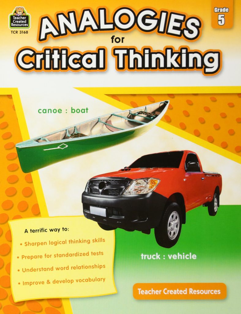 Analogies for Critical Thinking Grade 5 Cover