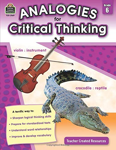 Analogies for Critical Thinking Grade 6 Cover