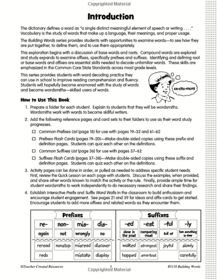 Building Words Grade 2 Sample Pages