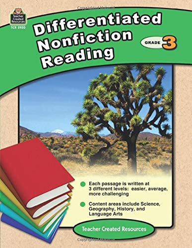 Differentiated Nonfiction Reading Grade 3 Cover