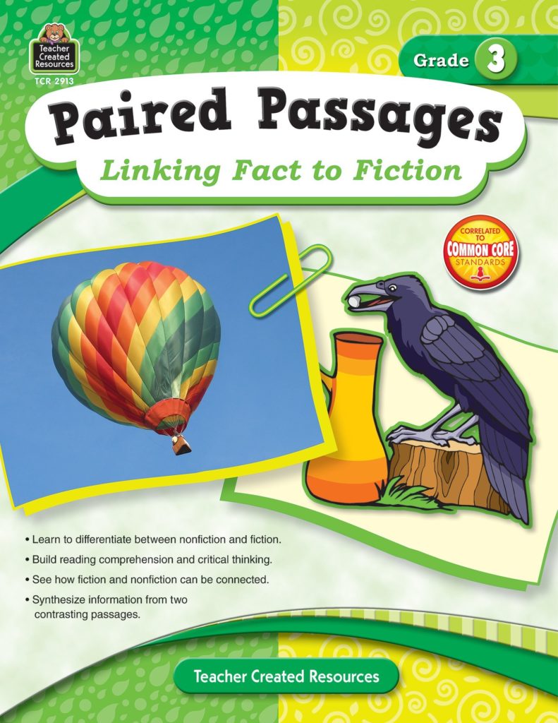 Paired Passages: Linking Fact to Fiction grade 3 page samples