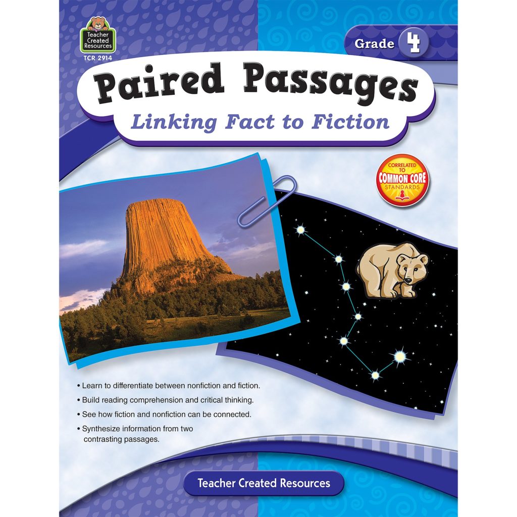 Paired Passages: Linking Fact to Fiction grade 4 front cover