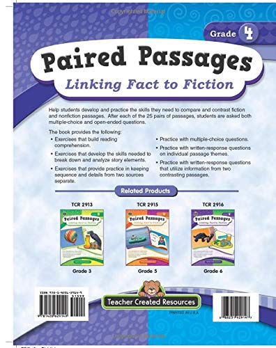 Paired Passages: Linking Fact to Fiction grade 4 page samples