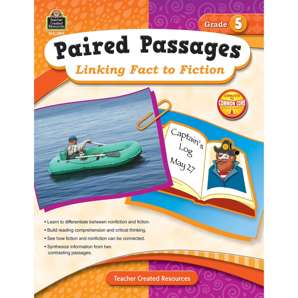 Paired Passages: Linking Fact to Fiction Grade 5 front cover