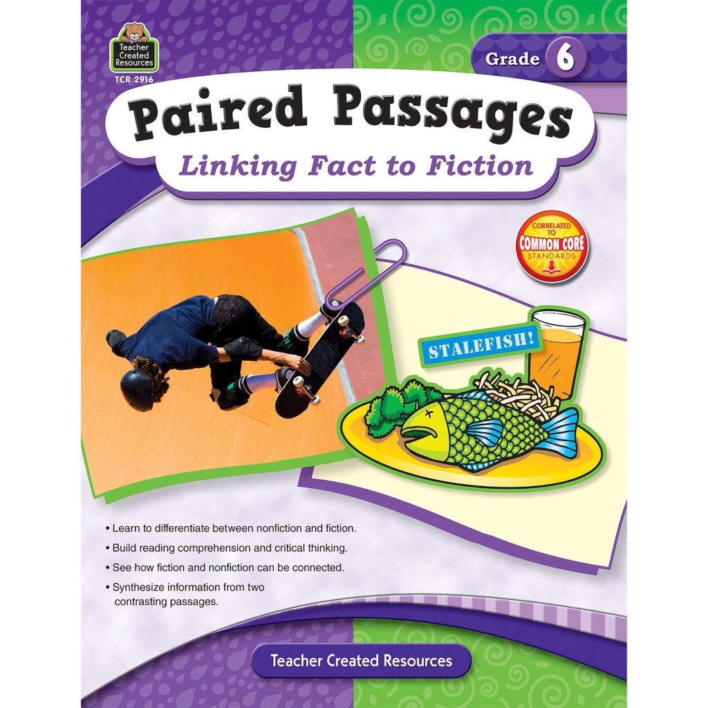 Paired Passages: Linking Fact to Fiction grade 6 front cover