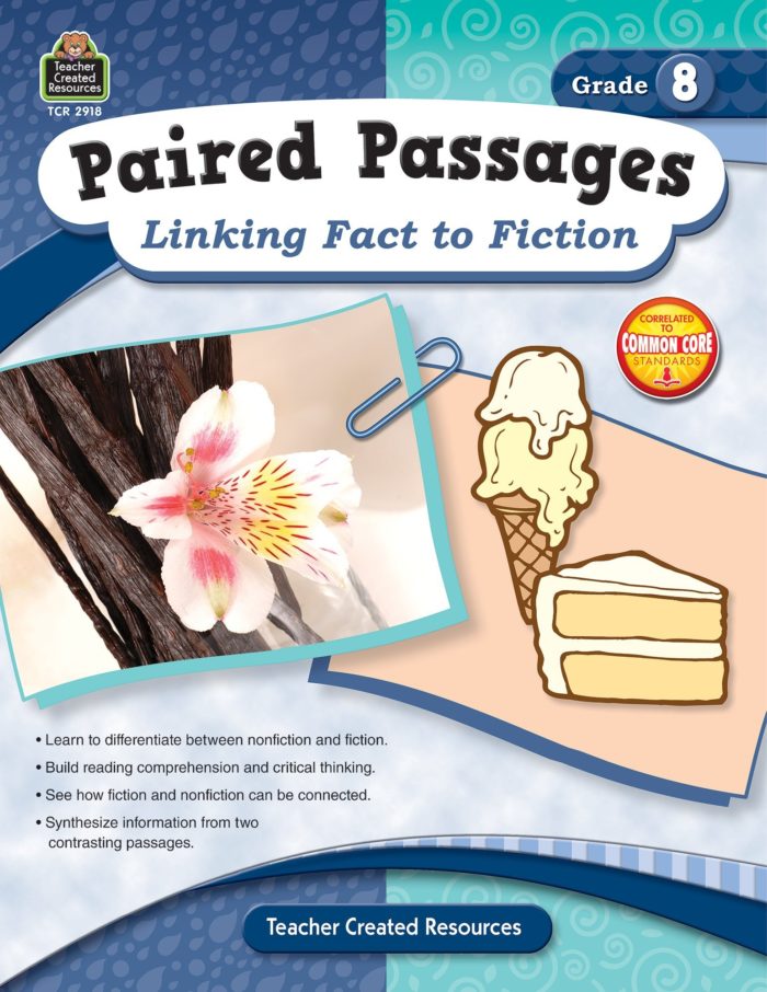 Paired Passages: Linking Fact to Fiction grade 8 front cover