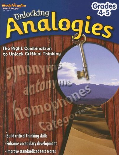 Unlocking Analogies grades 4-5 front cover