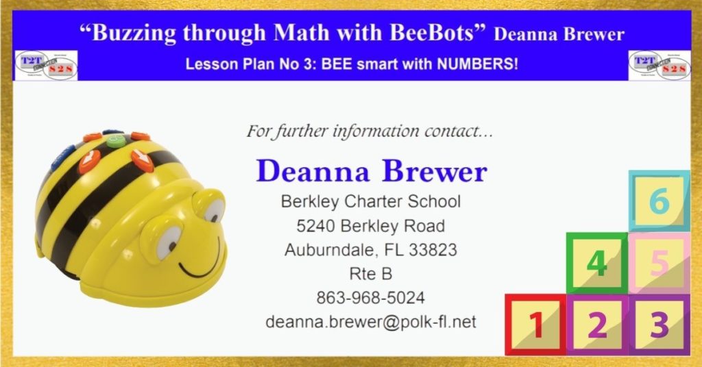 Bee-Bot Math Lesson on numbers