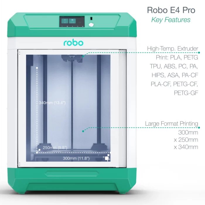 Robo E4 Pro Professional Grade Education 3D Printer - Image 7